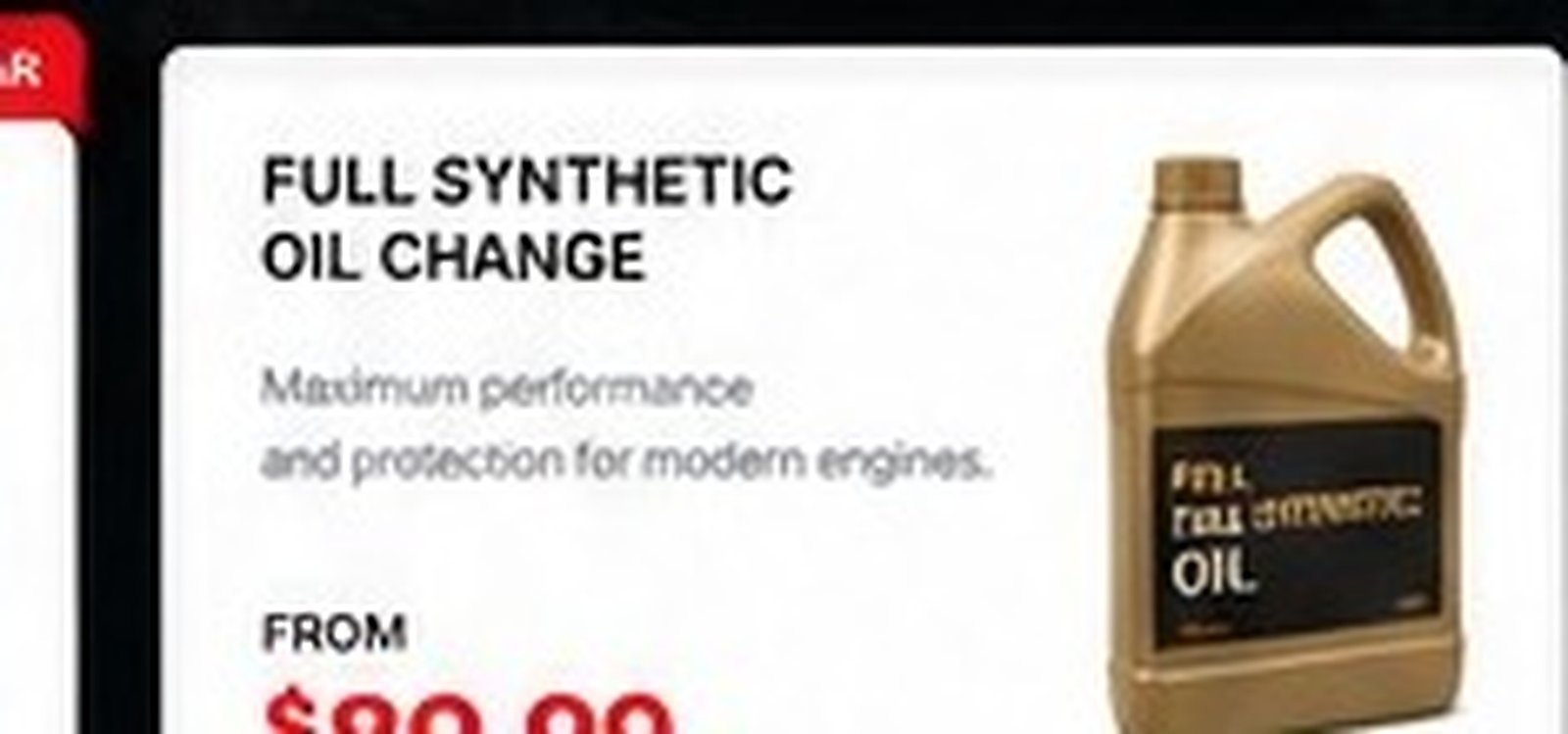 Full synthetic oil